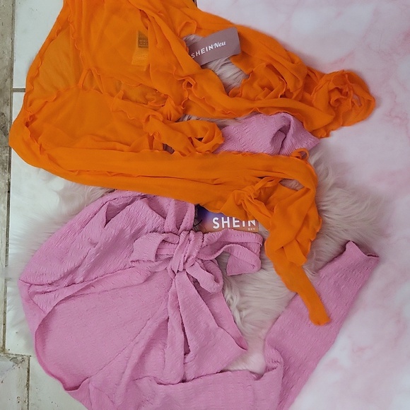 Brand New 2CT X SHEIN CROP SHRUG TOP-XS - Picture 1 of 6